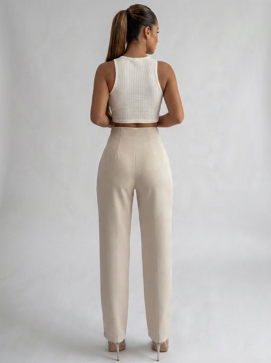 ANNIKA | Broek met hoge taille