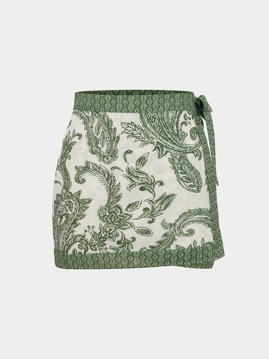 Alina Maxi Nederdel | Asymmetrisk Blomsterprint, Elegant Design 0