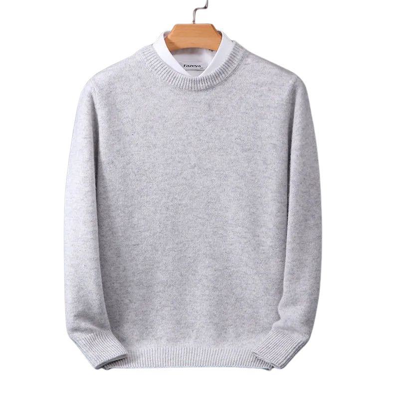Arvid Herre Striktrøje | 100% Kashmir, Klassisk Design 0