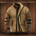 Alex Fleece Jakke | Sherpa For, Aztekisk Mønster