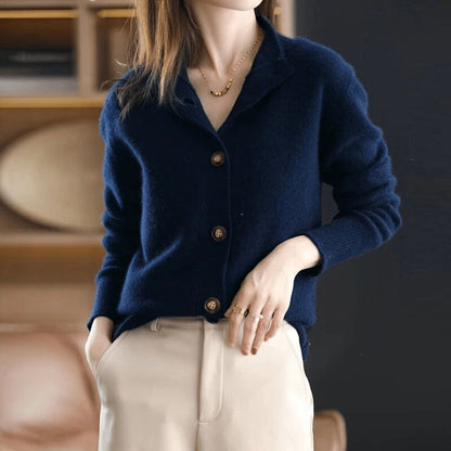 Astrid Cardigan Dame | Blød Cashmere, Klassisk Rund Hals 6
