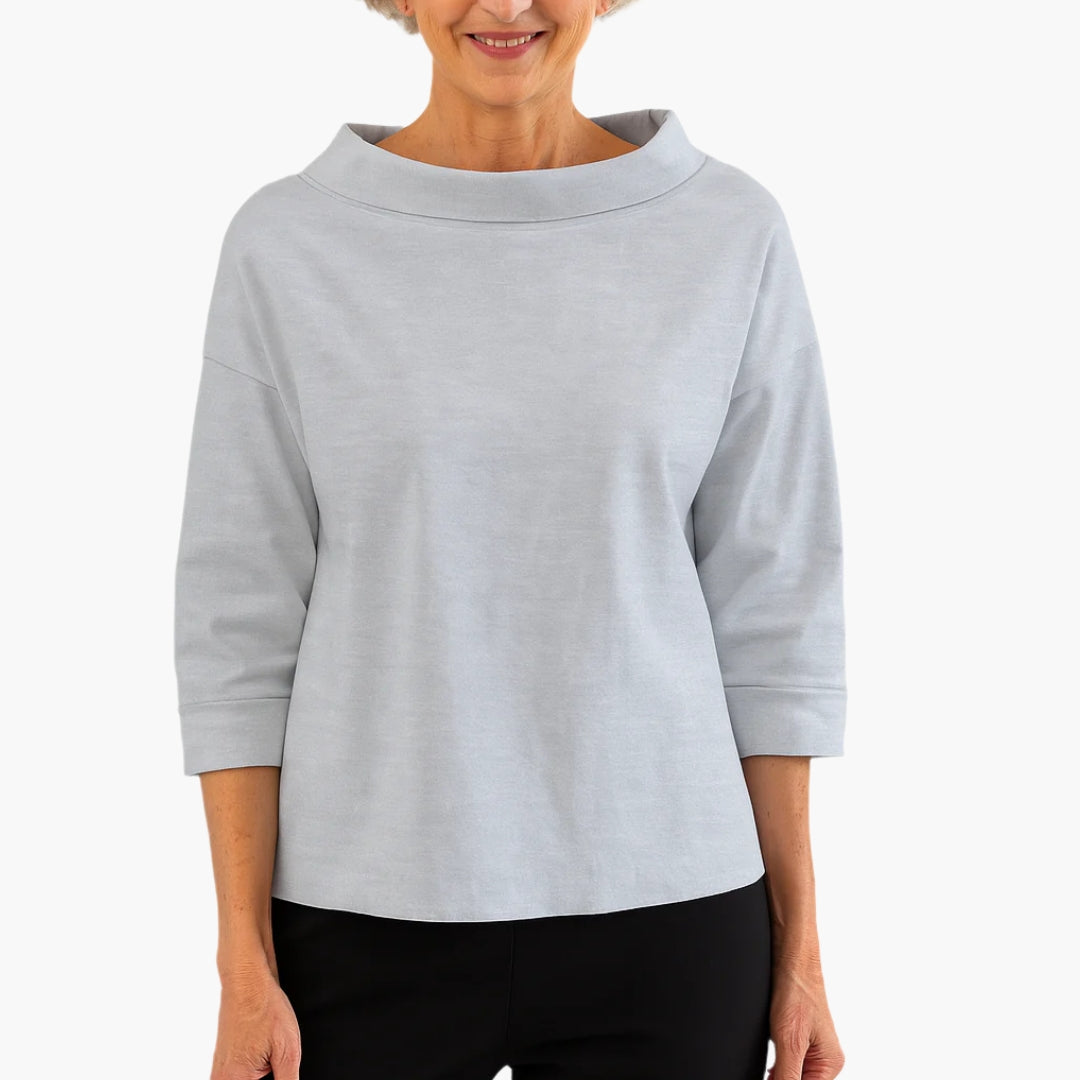Bela Boat Neck Top | 3/4 Ærmer, Afslappet Pasform 4
