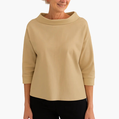 Bela Boat Neck Top | 3/4 Ærmer, Afslappet Pasform 5