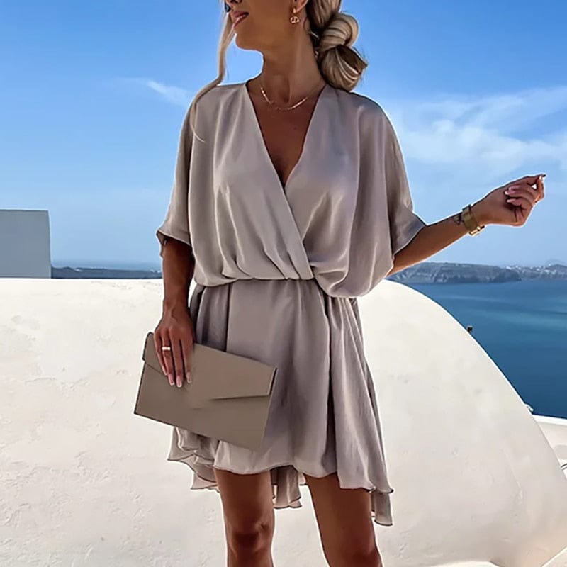 Bela Boho Kjole | Let, V-hals, Åndbart Sommerdesign 0
