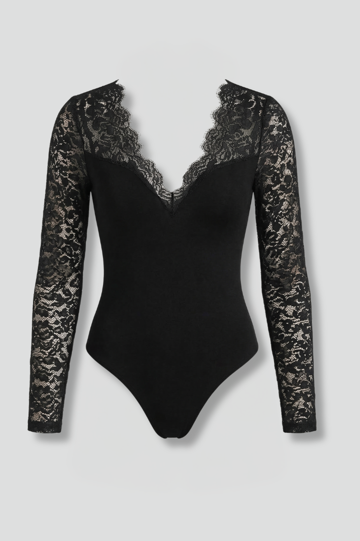 Bella Bluse | Slim Fit, V-Hals, Blondeærmer 1