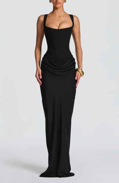 Bella Bodycon Midi Dress | Ærmeløs, Firkantet Halsudskæring 3