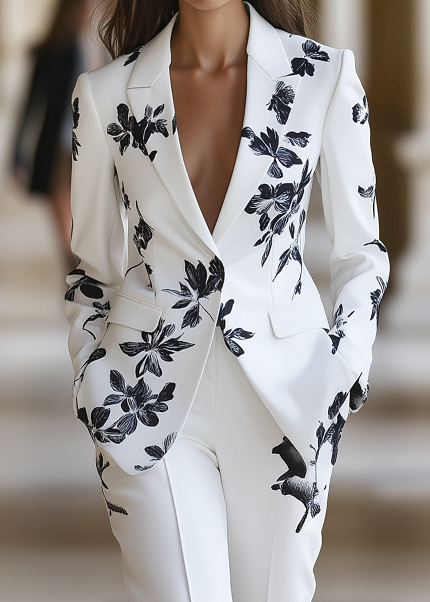 Blythe Bukser og Blazer Sæt | Skræddersyet, Blomstermønster 2