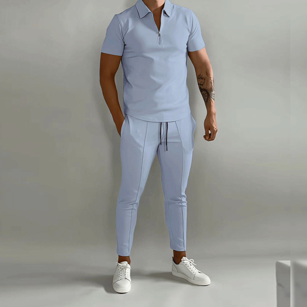 Bruno Poloshirt Sæt | Lynlås, Komfortabelt 2-Delt Design 1