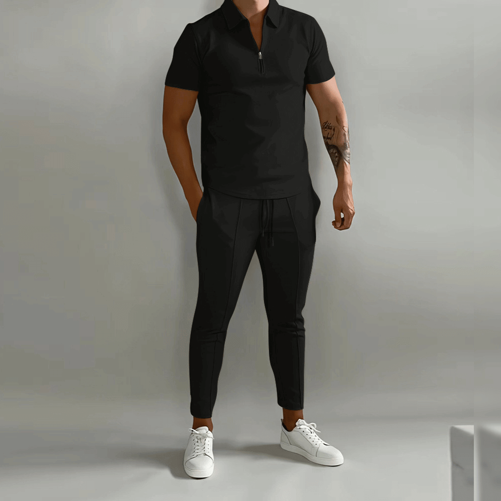 Bruno Poloshirt Sæt | Lynlås, Komfortabelt 2-Delt Design 3
