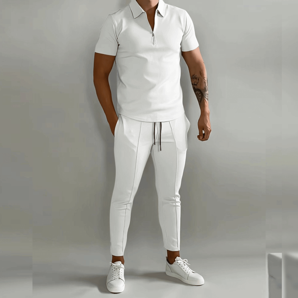 Bruno Poloshirt Sæt | Lynlås, Komfortabelt 2-Delt Design 4