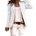 Elvira | Hip-length blazer with lapel collar and single button