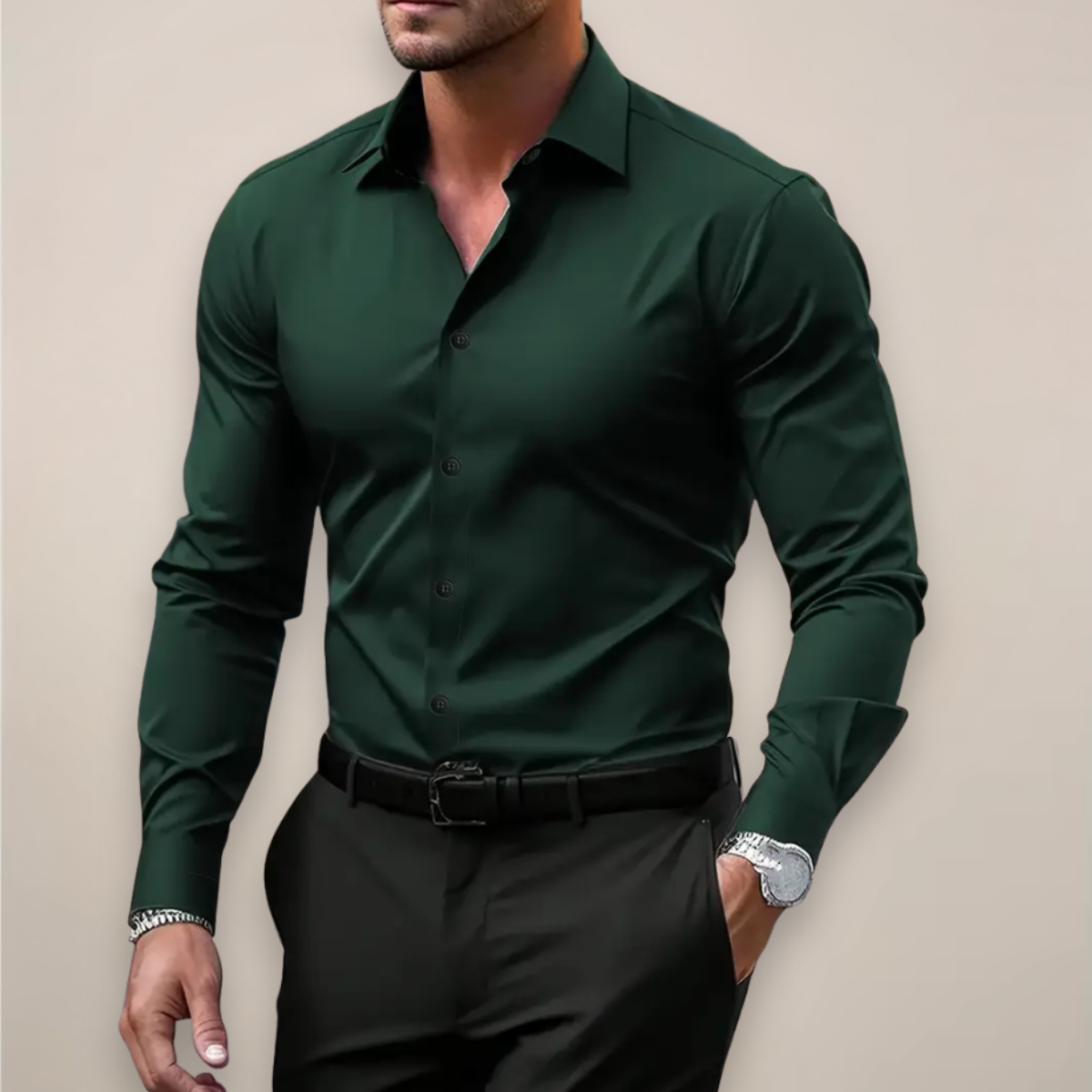 Daniel Slim Fit Herreskjorte | Stilfuld Forårsmodel 2