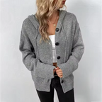 Dona Cardigan | Knaplukning, Ribdetaljer, Afslappet Fit 1