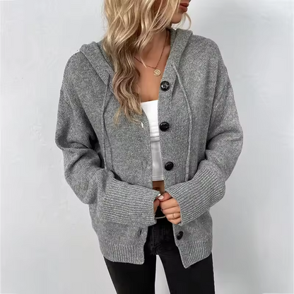 Dona Cardigan | Knaplukning, Ribdetaljer, Afslappet Fit 1