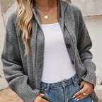 Dona Cardigan | Knaplukning, Ribdetaljer, Afslappet Fit 2