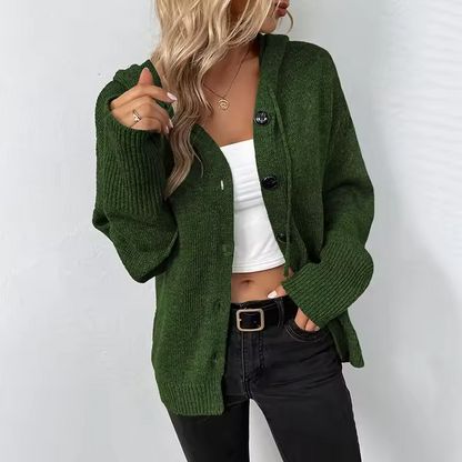 Dona Cardigan | Knaplukning, Ribdetaljer, Afslappet Fit 4