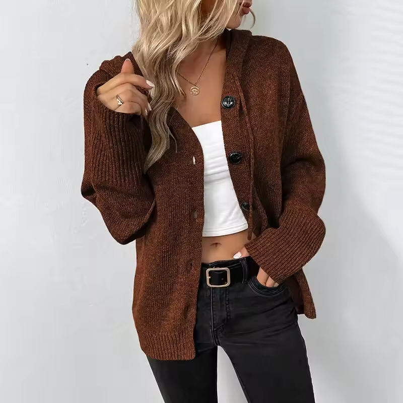 Dona Cardigan | Knaplukning, Ribdetaljer, Afslappet Fit 5