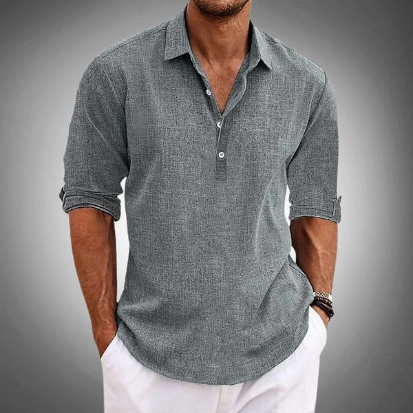 Birk Polo Shirt | Klassisk Pasform, Hørmateriale 1
