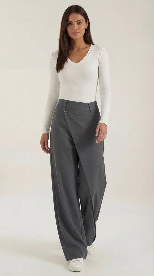 Elysia Asymmetriske Jeans | Tilspidset Pasform, Stretchstof 0