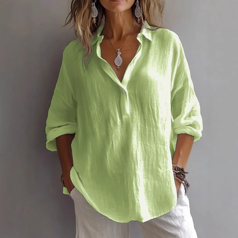 Elysia V-Hals Bluse | Letvægt, Elegant Drapering 2