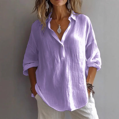 Elysia V-Hals Bluse | Letvægt, Elegant Drapering 3