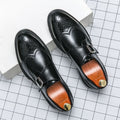 Frederik Herresko | Monk Strap Wingtip Brogue Læderlook
