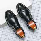 Frederik Herresko | Monk Strap Wingtip Brogue Læderlook 0