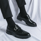 Frederik Herresko | Monk Strap Wingtip Brogue Læderlook 3