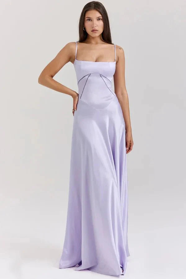 Gabriella Satin Corset Maxi Dress | Silkeagtig Satin, Korset-Design 2