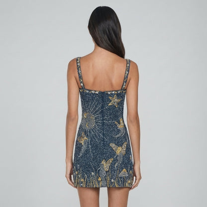 Gala Mini Dress | Ærmeløs Bodycon med Sideslids, Letvægtsstof 2