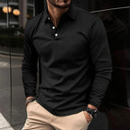 Galen Langærmet Poloshirt | Tidløst Design, Slank Pasform 3