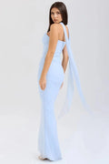 Halia Strapless Dress | Mesh Corset Design, Elegant Silhouette