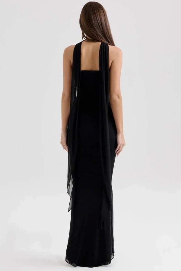 Halia Strapless Dress | Mesh Corset Design, Elegant Silhouette 2