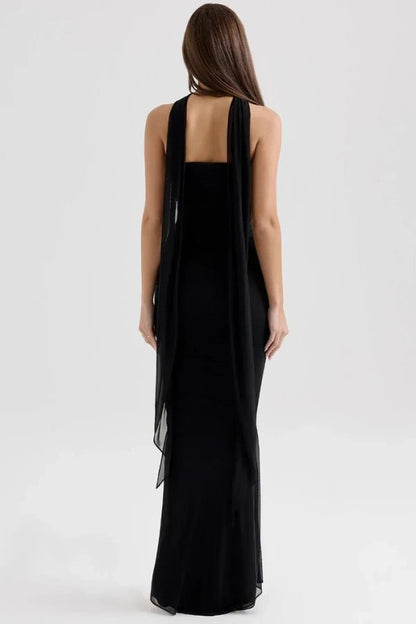 Halia Strapless Dress | Mesh Corset Design, Elegant Silhouette 2
