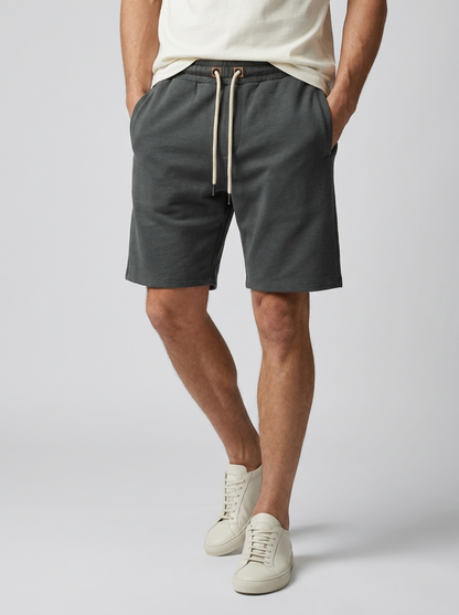 Harlan Sweatshorts Herre | Elastisk Talje, Sidelommer, Afslappet Pasform 0