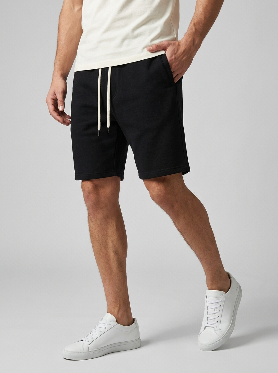 Harlan Sweatshorts Herre | Elastisk Talje, Sidelommer, Afslappet Pasform 4