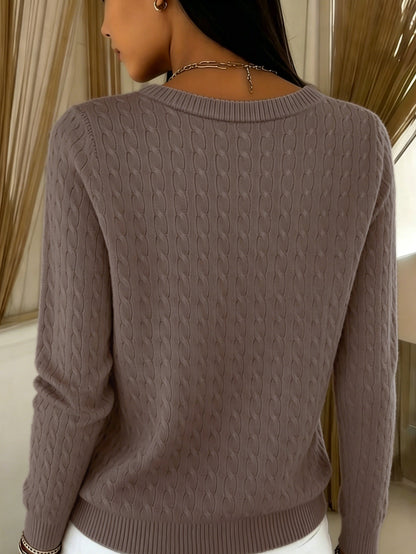 Hera Cardigan Dame | Strikket med Snoninger og Knapper 3
