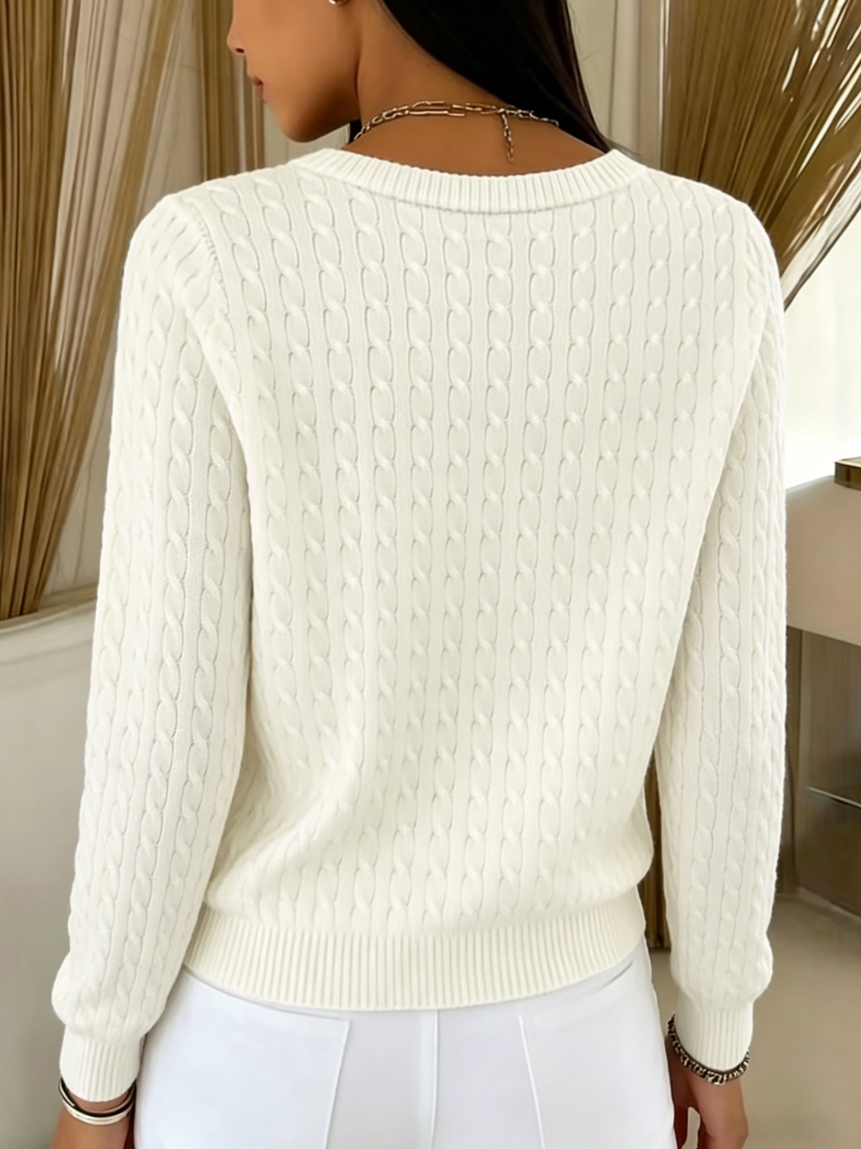 Hera Cardigan Dame | Strikket med Snoninger og Knapper 5