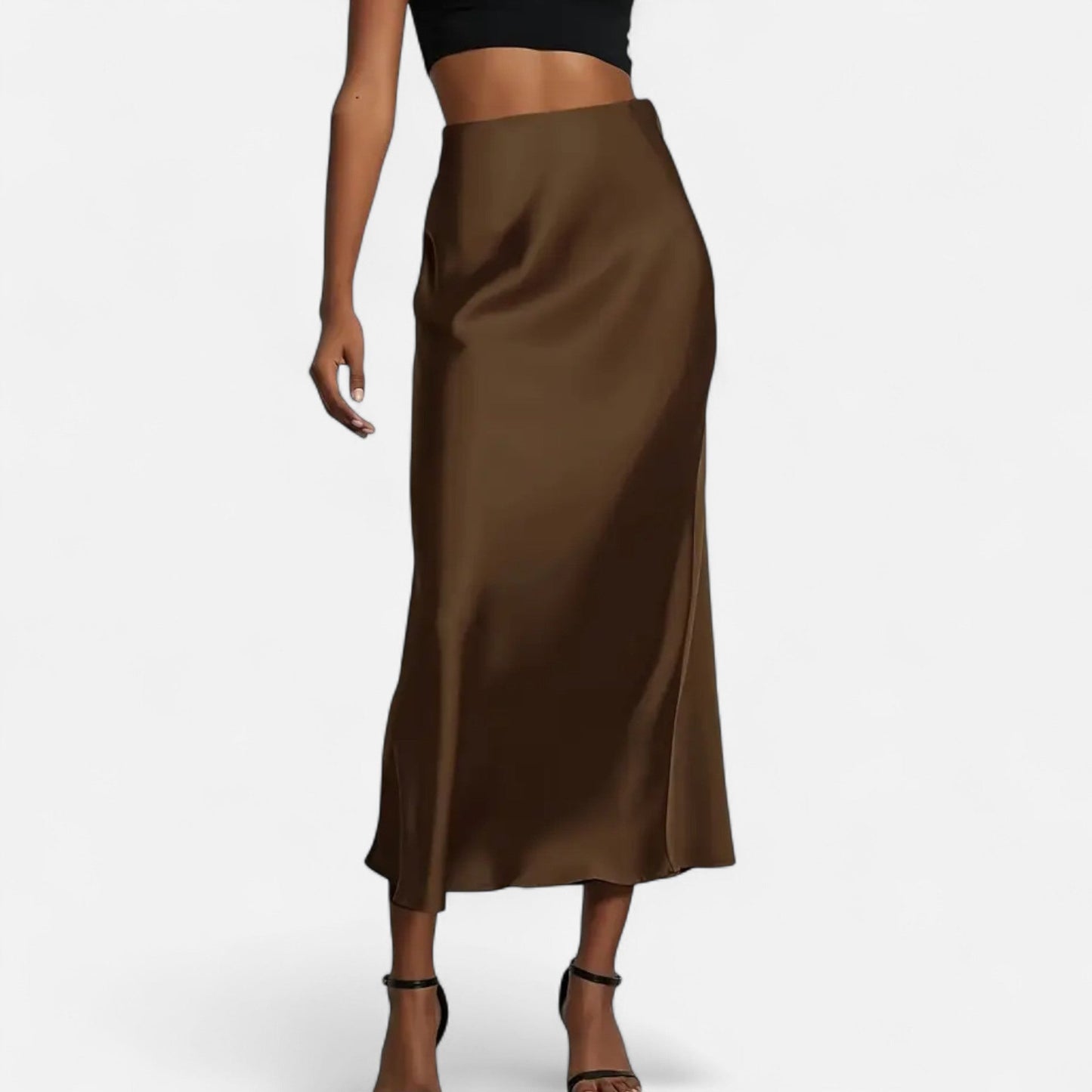 Hilda A-line Midi Nederdel | Højtaljet, Elegant Design 1