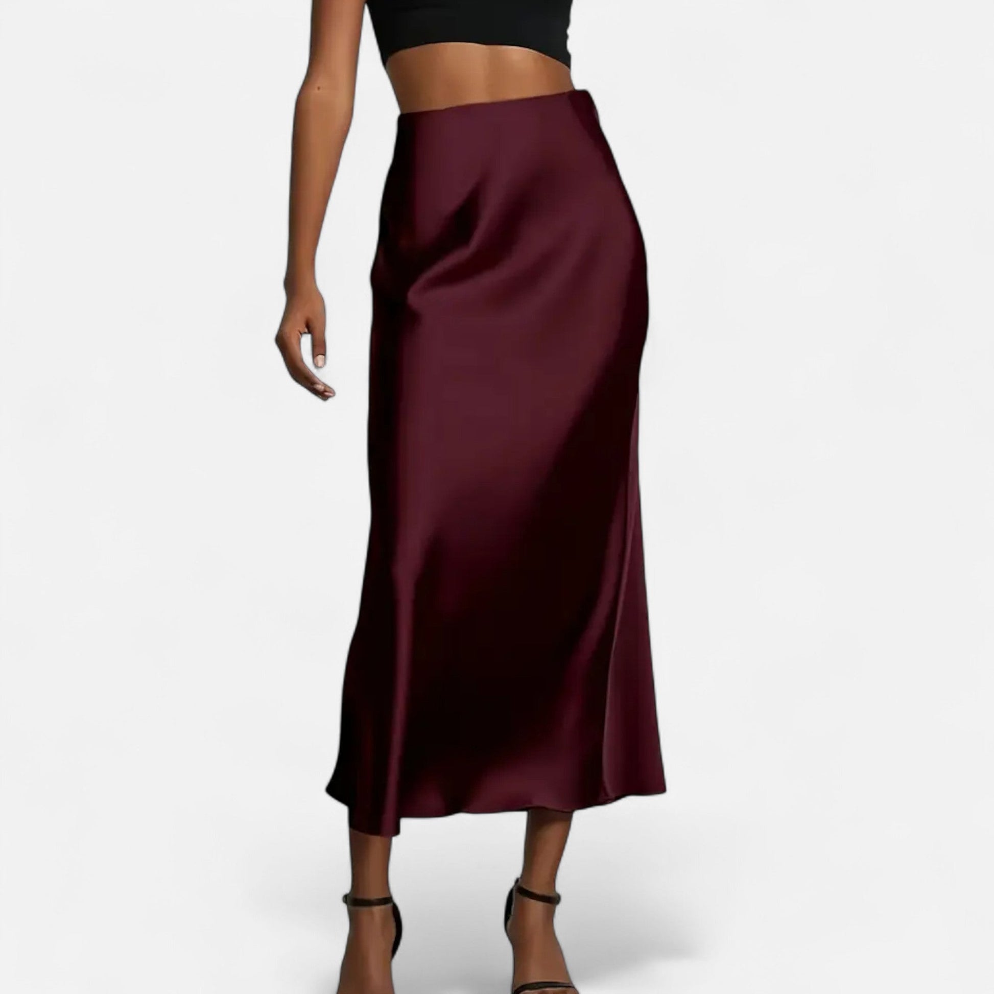 Hilda A-line Midi Nederdel | Højtaljet, Elegant Design 5