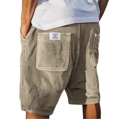 Hugo Herre Shorts | Elastisk Linning, Fløjlslook, Praktisk Baglomme 1