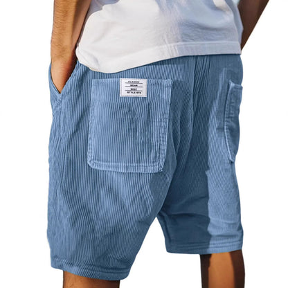 Hugo Herre Shorts | Elastisk Linning, Fløjlslook, Praktisk Baglomme 2