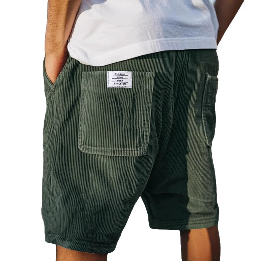 Hugo Herre Shorts | Elastisk Linning, Fløjlslook, Praktisk Baglomme 5