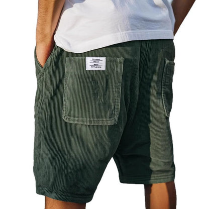 Hugo Herre Shorts | Elastisk Linning, Fløjlslook, Praktisk Baglomme 5