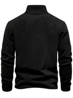 Hugo pullover med høj krave i sort, set bagpå