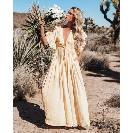 Kara Maxi Kjole | Let, Flydende Boho Design til Sommerbrug 1