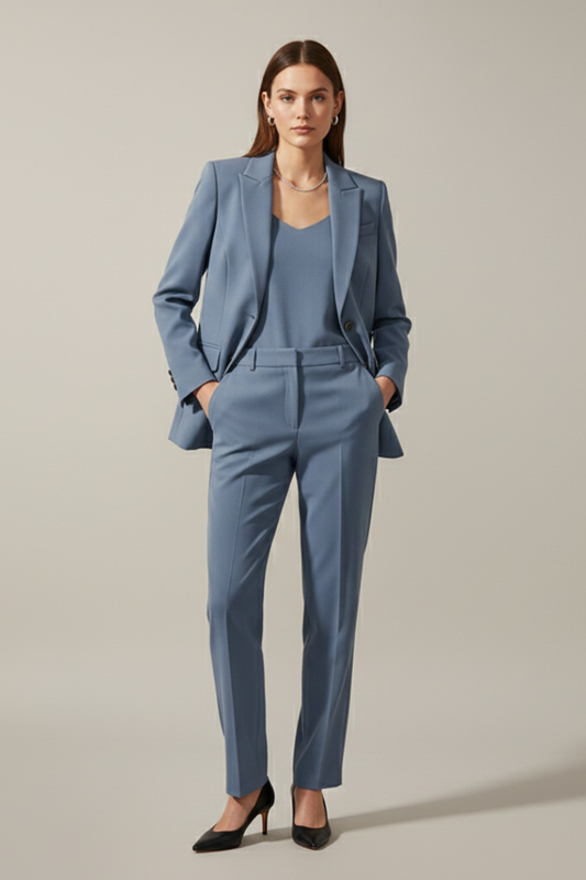 Kira Blazer Set | Elegant Vævet Stof, Professionelt Kontortøj 0