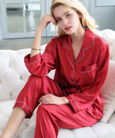 Kira Pyjamassæt | Button-Down, Lange Ærmer, Blødt Materiale 1
