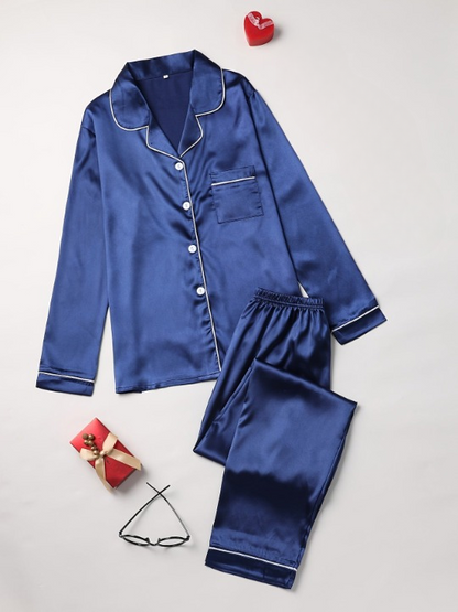Kira Pyjamassæt | Button-Down, Lange Ærmer, Blødt Materiale 3