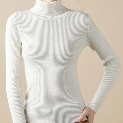 Rosa | Rib-knit turtleneck blouse with a close fit
